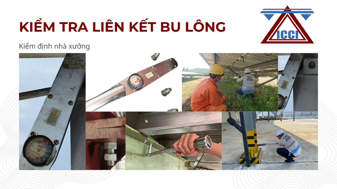Kiểm tra liên kết bu lông Kiểm tra liên kết bu lông